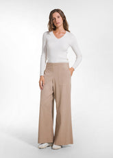 Lyocell Twill Work Trousers - Brown - CAMEL BROWN | DEHA