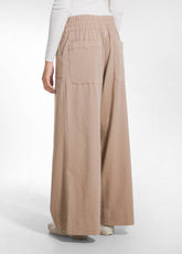 Lyocell Twill Work Trousers - Brown - CAMEL BROWN | DEHA