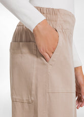 Lyocell Twill Work Trousers - Brown - CAMEL BROWN | DEHA