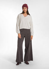 Lyocell Twill Work Trousers - Brown - COCOA BROWN | DEHA