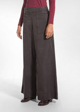 Lyocell Twill Work Trousers - Brown - COCOA BROWN | DEHA