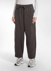 PANTALONE BALLOON IN TWILL LYOCELL MARRONE - COCOA BROWN | DEHA