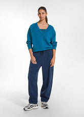 Lyocell Twill Balloon Trousers - Blue - BLU NAVY | DEHA