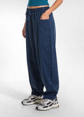 Lyocell Twill Balloon Trousers - Blue - BLU NAVY | DEHA