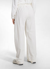 SOFT FINE-WALE CORDUROY TROUSERS - WHITE - SOFT IVORY | DEHA