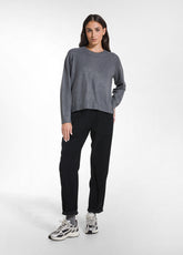 STRAIGHT-LEG FINE-WALE CORDUROY TROUSERS - BLACK - BLACK | DEHA