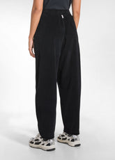 FINE-WALE CORDUROY BALLOON TROUSERS - BLACK - BLACK | DEHA