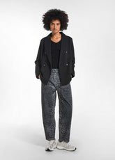 BALLOON-HOSE MIT ANIMAL-PRINT DENIM OTHER - LEOPARD DENIM PRINT | DEHA