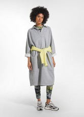ORGANIC COTTON SWEATSHIRT POLO DRESS - GREY - New In | FW26 | DEHA