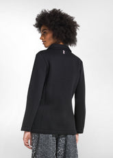 BLAZER 4 BOTTONI IN FELPA DI COTONE NERO - BLACK | DEHA