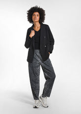 BLAZER 4 BOTTONI IN FELPA DI COTONE NERO - BLACK | DEHA