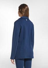 BLAZER 4 BOTTONI IN FELPA DI COTONE BLU - BLU NAVY | DEHA