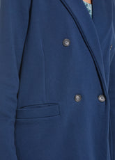 BLAZER 4 BOTTONI IN FELPA DI COTONE BLU - BLU NAVY | DEHA
