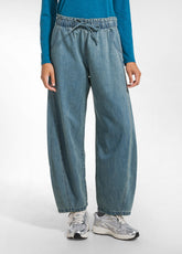 Tencel Blend Denim Balloon Trousers - Multicolor - DIRTY DENIM | DEHA