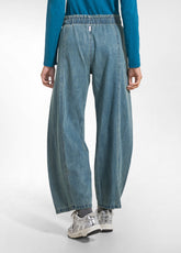 Tencel Blend Denim Balloon Trousers - Multicolor - DIRTY DENIM | DEHA