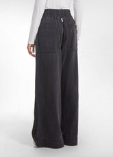 Tencel Denim Work Trousers - Black - BLACK | DEHA
