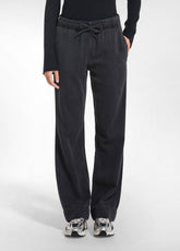 STRAIGHT-LEG TENCEL DENIM TROUSERS - BLACK - BLACK | DEHA
