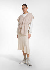 GONNA IN RASO STRETCH BEIGE - CREAMY BEIGE | DEHA