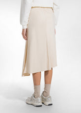 GONNA IN RASO STRETCH BEIGE - CREAMY BEIGE | DEHA