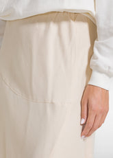 GONNA IN RASO STRETCH BEIGE - CREAMY BEIGE | DEHA