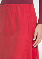 ROCK AUS STRETCH-SATIN - ROT - FLAME RED | DEHA
