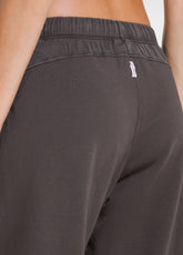PANTALONE JOGGER COTONE MODAL E RASO MARRONE | DEHA