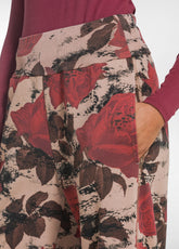 PANTALONE PALAZZO IN COTONE ORGANICO MARRONE - CAMEL BROWN | DEHA