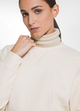 FELPA GIROCOLLO IN PUNTO MILANO OTHER - CHAI BEIGE | DEHA