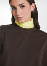 FELPA GIROCOLLO IN PUNTO MILANO MARRONE - COCOA BROWN | DEHA