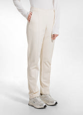 SLIM FIT TROUSERS IN PONTE KNIT - MULTICOLOR - CHAI BEIGE | DEHA