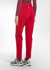SLIM-FIT-HOSE AUS PUNTO MILANO - ROT - FLAME RED | DEHA