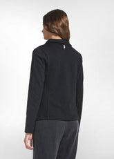 DOUBLE-BREASTED QUILTED JACKET - BLACK - BLACK | DEHA