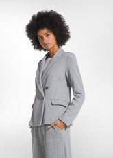 GIACCA DOPPIOPETTO GESSATA GRIGIO - SILVER GREY | DEHA