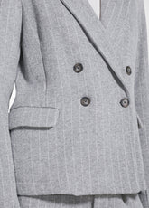 GIACCA DOPPIOPETTO GESSATA GRIGIO - SILVER GREY | DEHA