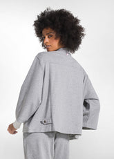 CAMICIA AMPIA JACQUARD E LUREX GRIGIO - GREY MELANGE | DEHA