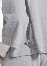 CAMICIA AMPIA JACQUARD E LUREX GRIGIO - GREY MELANGE | DEHA