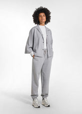 CAMICIA AMPIA JACQUARD E LUREX GRIGIO - GREY MELANGE | DEHA