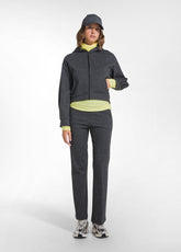 SLIM-FIT LUREX JACQUARD TROUSERS - MULTICOLOR - DARK GREY | DEHA