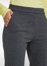 SLIM-FIT LUREX JACQUARD TROUSERS - MULTICOLOR - DARK GREY | DEHA