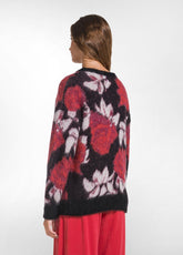 ALPACA CREW NECK SWEATER - BLACK - BLACK | DEHA