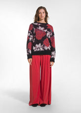 ALPACA CREW NECK SWEATER - BLACK - BLACK | DEHA