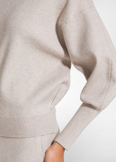 MAGLIA SCOLLO A BARCA PUNTO MILANO OTHER - SAND BEIGE | DEHA