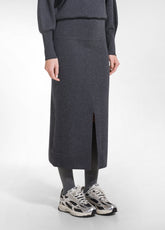 GONNA LONGUETTE IN PUNTO MILANO GRIGIO - GREY | DEHA