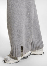 PANTALONE IN MAGLIA CON PAILLETTES GRIGIO - GREY MELANGE | DEHA
