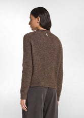 MAGLIONE GIROCOLLO CON SCRITTA JACQUARD OTHER - KHAKI BEIGE | DEHA
