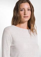 MAGLIA GIROCOLLO IN LANA LEGGERA BIANCO - SOFT IVORY | DEHA