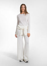 MAGLIA GIROCOLLO IN LANA LEGGERA BIANCO - SOFT IVORY | DEHA