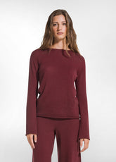 COMPLETO MAGLIA GIROCOLLO E PANTALONI IN LANA LEGGERA ROSSO - | DEHA