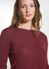 COMPLETO MAGLIA GIROCOLLO E PANTALONI IN LANA LEGGERA ROSSO - | DEHA