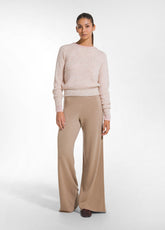 LIGHTWEIGHT WOOL TROUSERS - BROWN - CAMEL BROWN | DEHA
